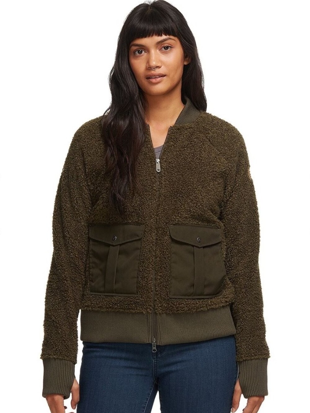 Womens Fjallraven Greenland Pile Fleece Jacket Size Medium